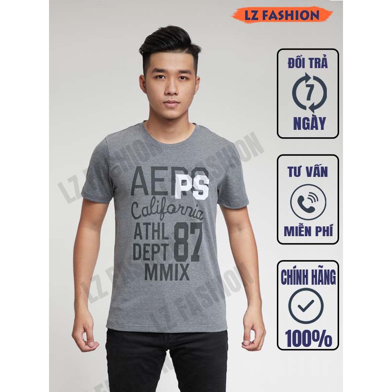 Áo Thun Nam Cổ Tròn Tay Ngắn In Chữ Trước Ngực - LZ FASHION - PS080 | BigBuy360 - bigbuy360.vn