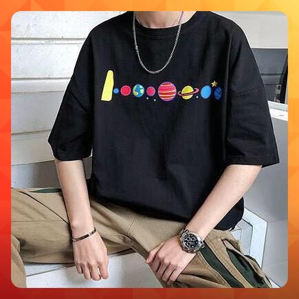 [ Ảnh Thật ] Áo thun phông tay lỡ form rộng in hình vũ trụ ngân hà - Unisex nam nữ đều mặc được | BigBuy360 - bigbuy360.vn