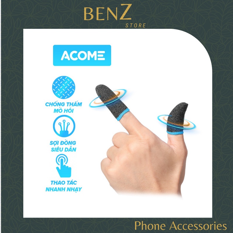 Găng Tay Chơi Game ACOME AFS01 Chống Mồ Hôi Tay - Chuyên Dụng Cho Game Mobile BenZ Store