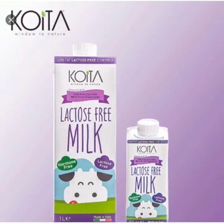 Sữa bò hữu cơ không Lactose (Lactose Free) Koita 1L/200ml