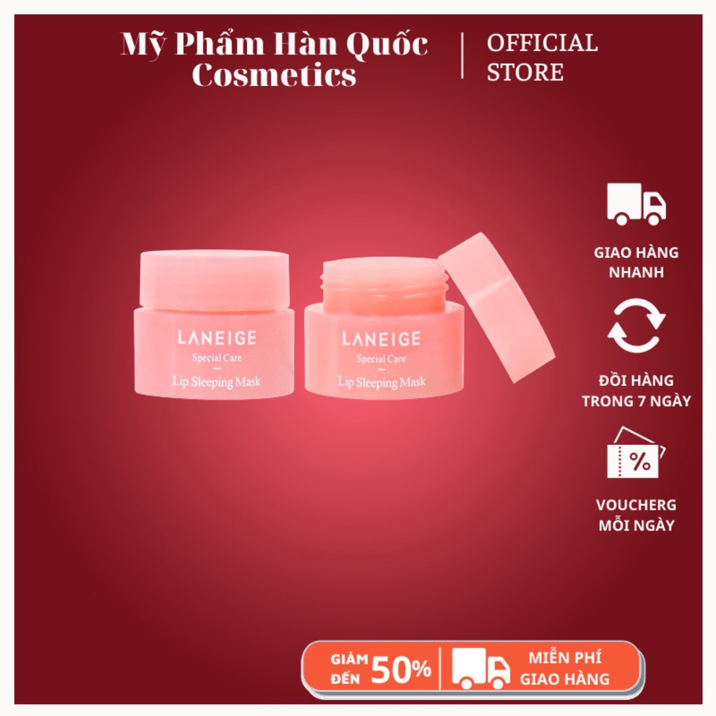 Mặt Nạ Ngủ Môi Laneige Special Care Lip Sleeping Mask 3g giúp dưỡng ẩm, làm hồng và mềm môi