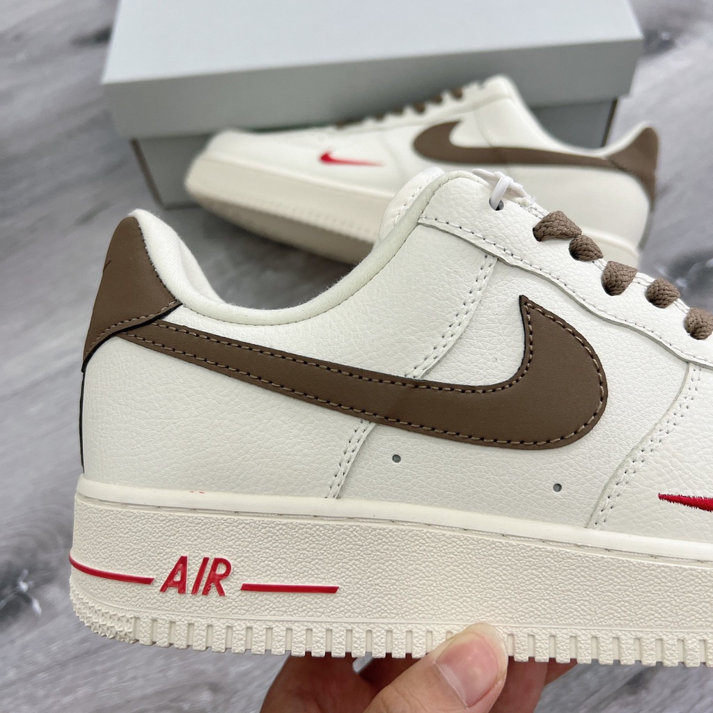 Giày Thể Thao AF1 Vệt Nâu , Giày Sneaker Độn Đế Tăng Chiều Cao Dành Cho Học Sinh Sinh Viên Đi Học Đi Tập Thể Dục