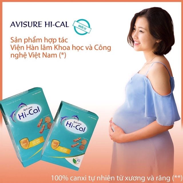 HiCal Canxi Nano tự nhiên cho phụ nữ mang thai và cho con bú