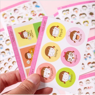 Hình dán WANNATHIS dễ thương MOMOI nhiều mẫu