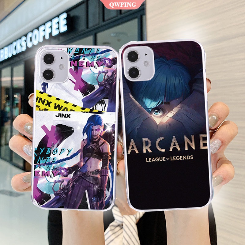 Ốp điện thoại silicon mềm họa tiết máy chơi game Arcane Lori Jinx cho iPhone 13 12 6 7 8 Plus 11 Pro MAX X XS XR