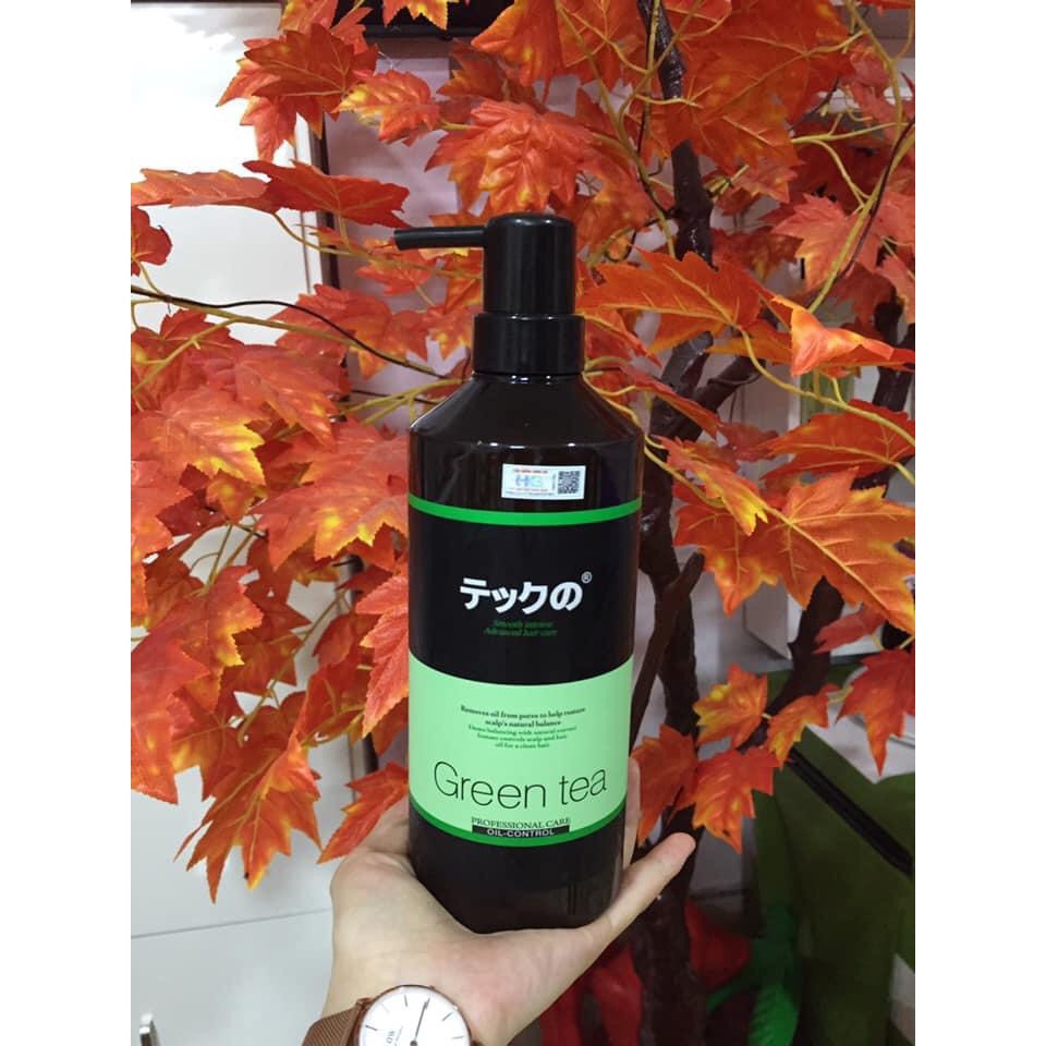 Dầu gội trà xanh Greentea MEIKI siêu chống nhờn làm sạch da đầu và cân bằng độ ẩm cho tóc 780ml