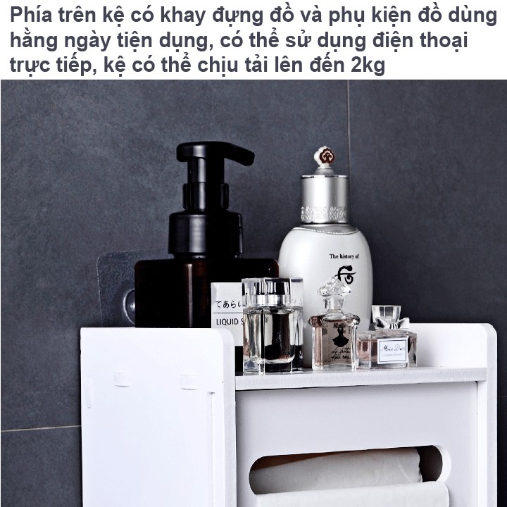 Tủ Kệ Treo Phòng Tắm Tiện Lợi Không Thấm Nước 2 Tầng - NKK1