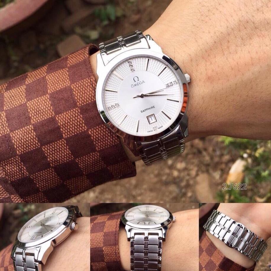 [Free Ship]  [Siêu Phẩm] Đồng hồ Nam (nữ) OMEGA-802 dây đúc mặt chống xước, chống nước cực tốt  Free Ship | BigBuy360 - bigbuy360.vn