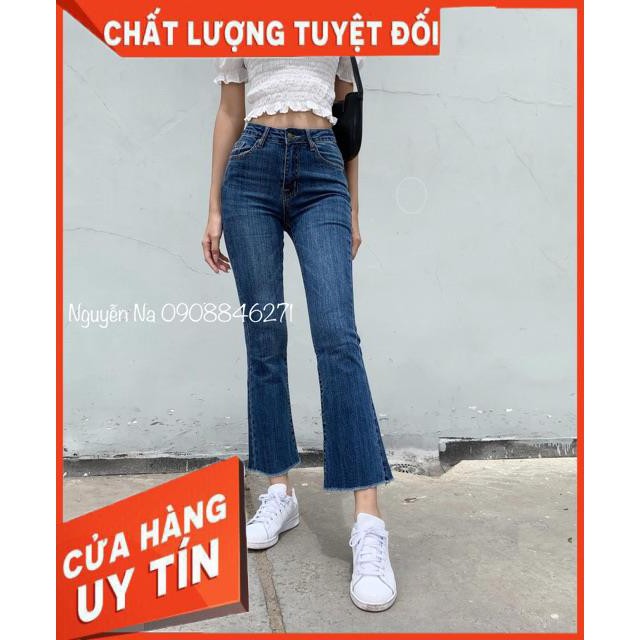 QUẦN JEANS LOE XANH TRƠN LƯNG CAO | BigBuy360 - bigbuy360.vn