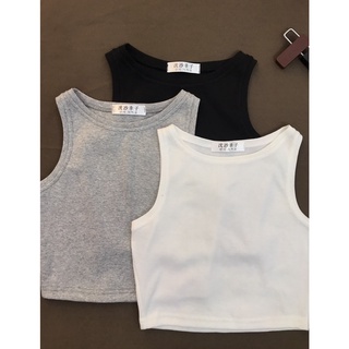 Áo Balo Croptop Nữ Basic Len Tăm Co Giãn LePapier