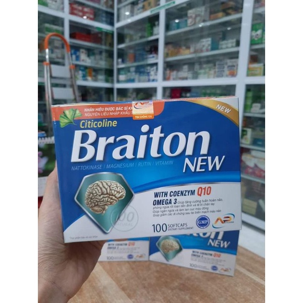 Bổ não Braiton new chuyên cho người mất ngủ, phòng chống tai biến - Nhãn hiệu được bác sĩ khuyên dùng - NT Thu Thảo