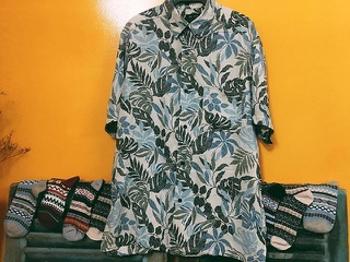 Áo sơmi hoa vintage