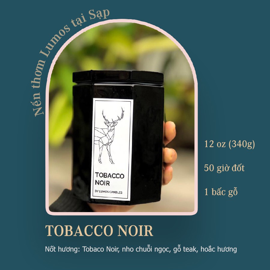 Nến thơm Tobacco noir (Lumos) - 12 oz (340g)