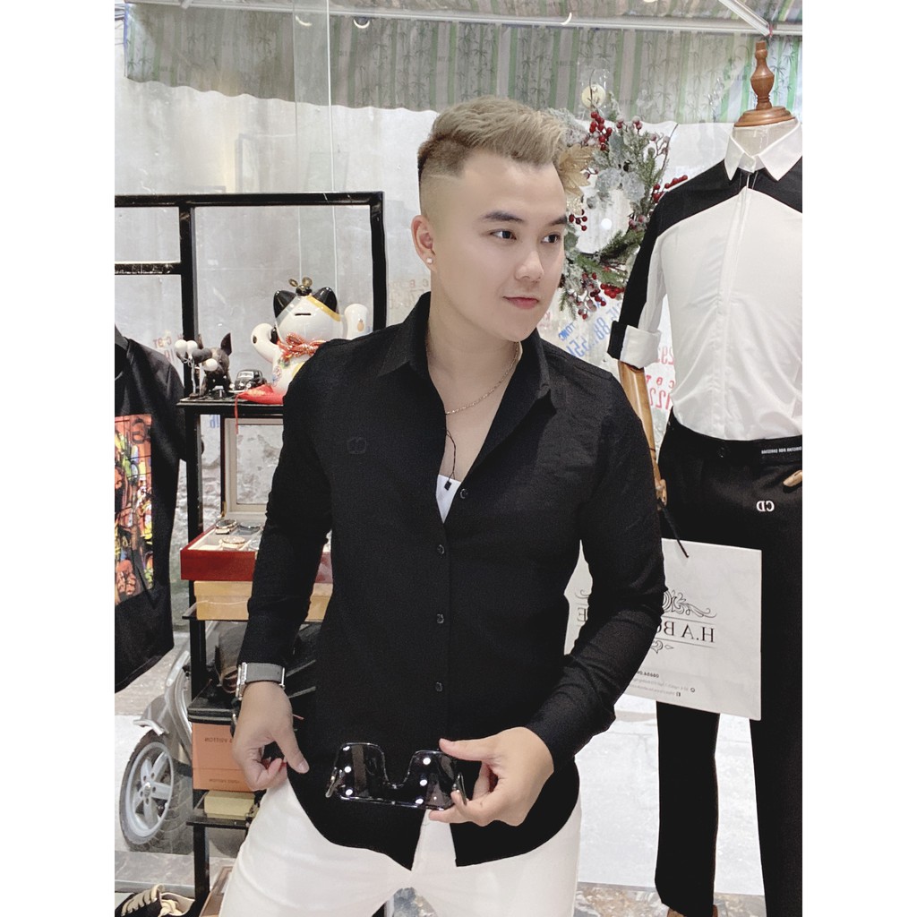 Áo Sơ Mi Nam Dài Tay Hàn Quốc Chất Đũi Siêu Mát MS-01 | BigBuy360 - bigbuy360.vn