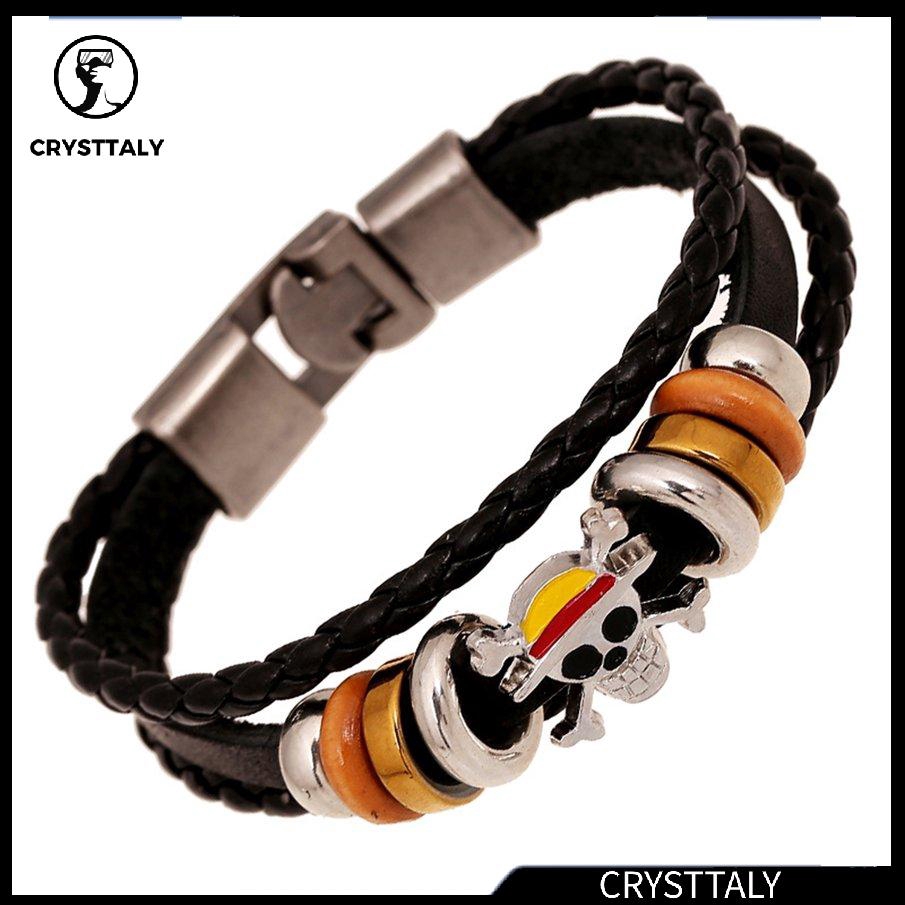 Vòng Tay Da Bò 05239 Phong Cách Retro