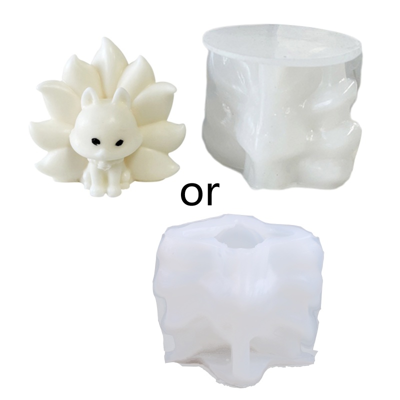 Khuôn Silicone Làm Nến Hình Cáo Độc Đáo