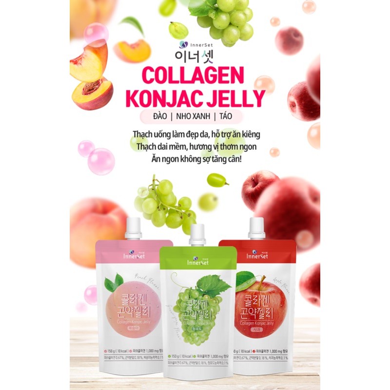 THẠCH UỐNG CHIẾT XUẤT TỪ TRÁI CÂY INNERSET KONJAC JELLY 150ML