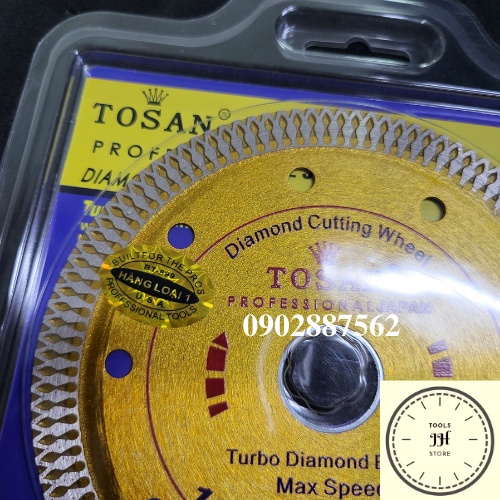 lưỡi cắt gạch đa năng TOSAN 125x1.4x22.2mm hàng chính hãng (khô nước đều dùng được)