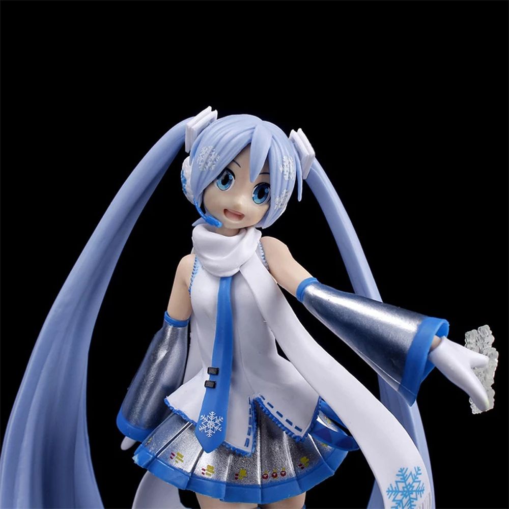 Mô hình búp bê Hatsune Miku bằng PVC họa tiết hoạt hình để bàn trang trí