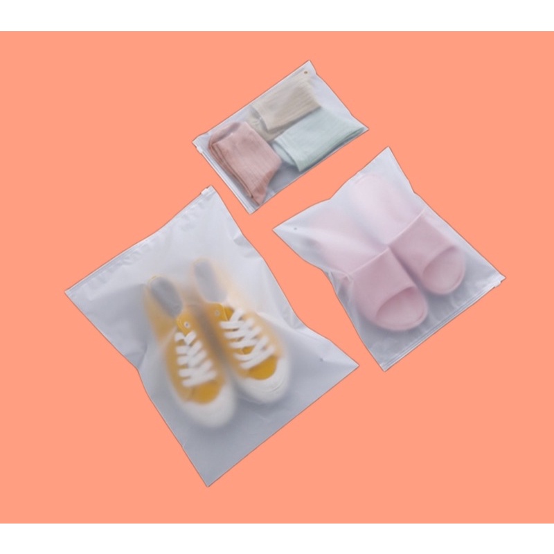 Túi zip khoá lụa mờ đựng quần áo, phụ kiện dẻo dai, bền, tiện dụng