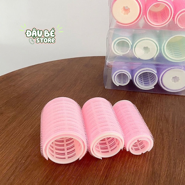 Lô Kẹp Phồng Chân Tóc Cao Cấp - Lô Uốn Mái Bay Tự Dính Phong Cách Hàn Quốc - DauBe - PK005