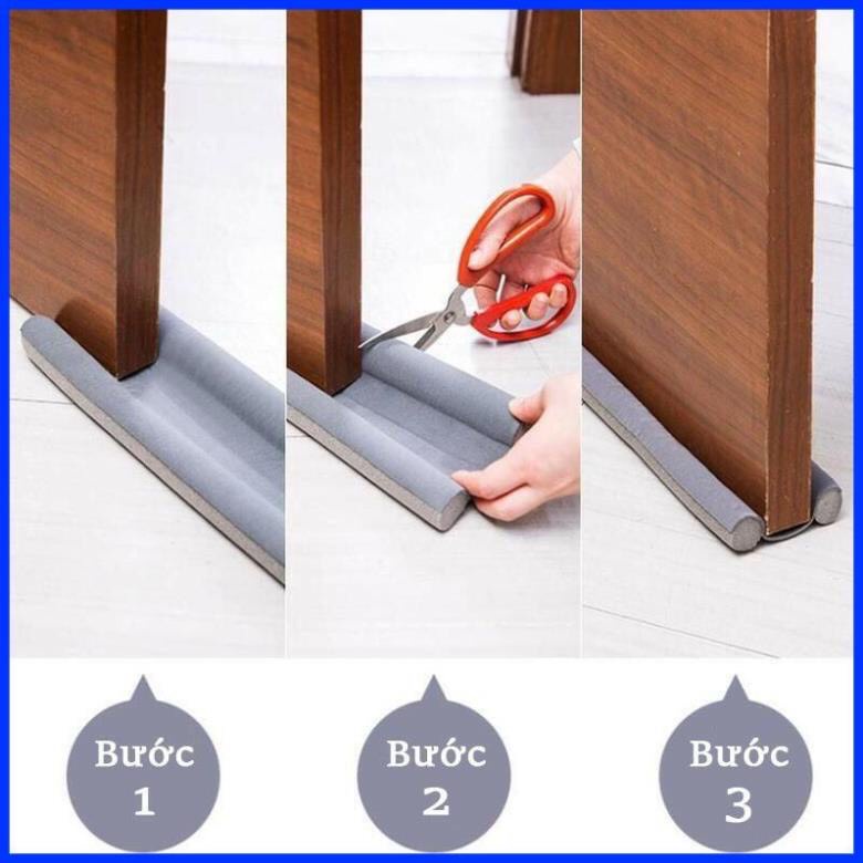 Miếng xốp chặn cửa tránh côn trùng bụi bẩn, thanh xốp chặn khe cửa tránh tiếng ồn, nẹp xốp bịt khe cửa ngăn rò hơi lạnh