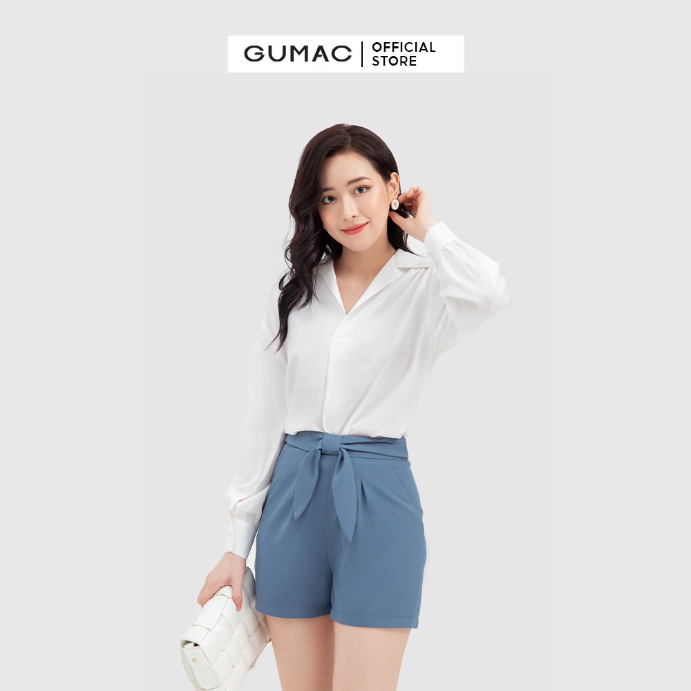 [Mã WABRGUM giảm 10% tối đa 30K đơn 99K] Quần short phối nơ GUMAC QB3201