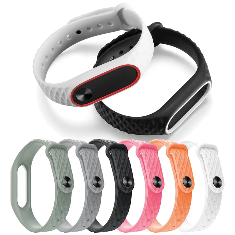 Vòng Đeo Tay Silicone Cho Xiaomi Miband 2