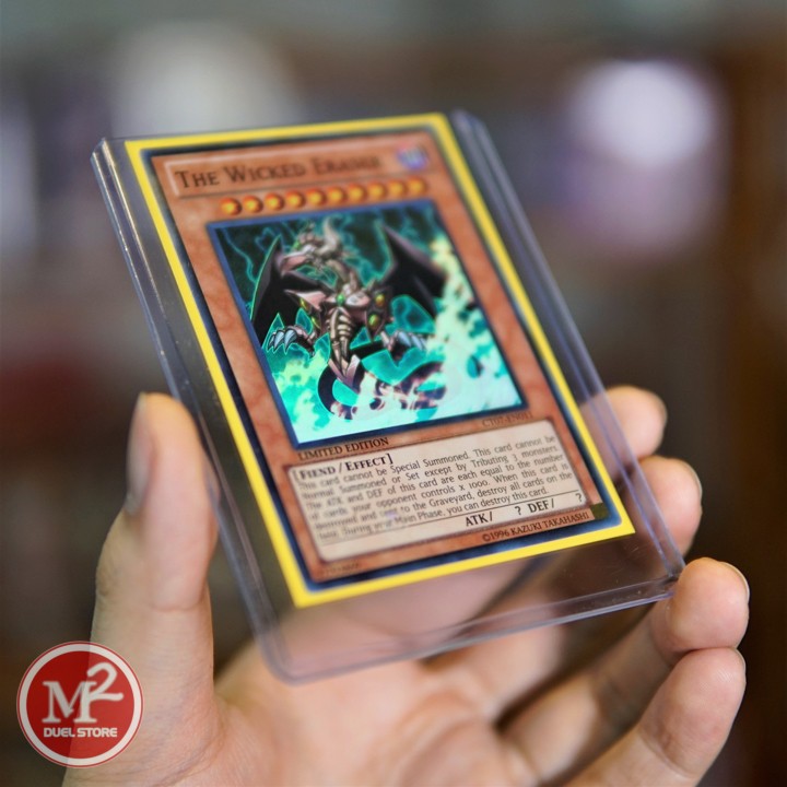 Lá Bài Tà Thần YUGIOH THE WICKED ERASER SUPER RARE Tặng bọc bài