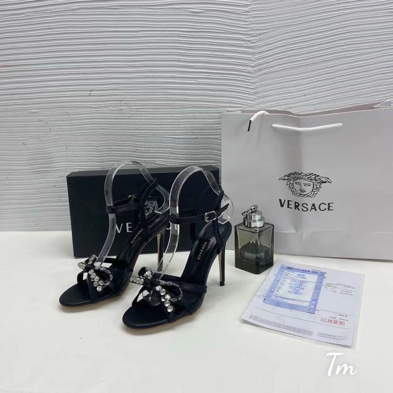 Cao Gót Versac 2 Màu Trắng Đen Full Size 35-39