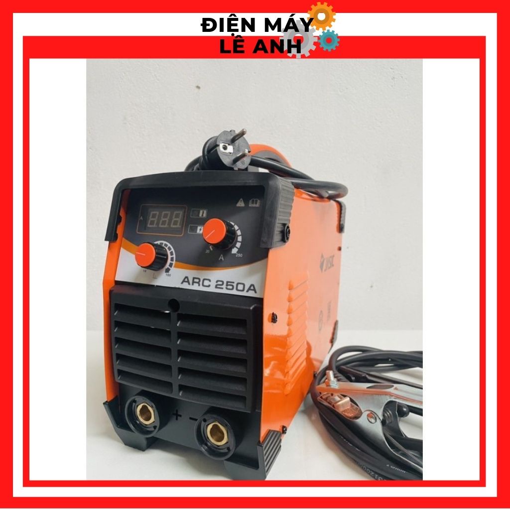 Máy hàn que mini điện tử JASIC ARC 250A hàn que cầm tay chính hãng 2 núm điều chỉnh an toàn mạnh mẽ bền bỉ giá rẻ