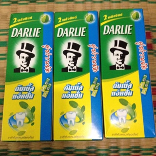 Combo 2 tuýp Kem đánh răng Darlie trắng sáng tinh chất chanh bạc hà của Darlie 170g