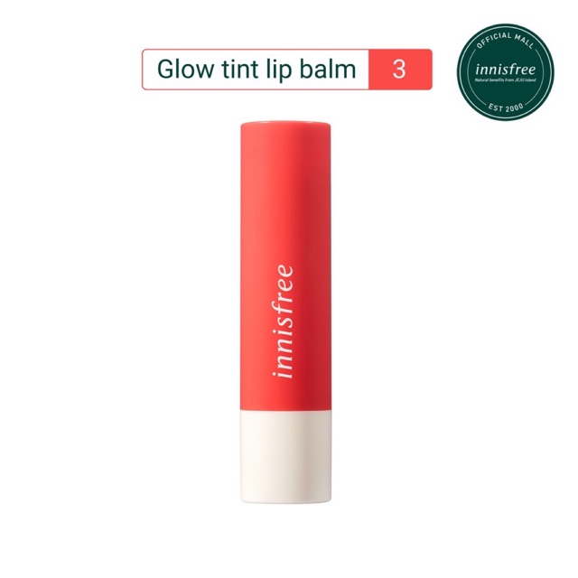 Combo Son có màu INNISFREE Glow Tint Lip Balm 3,5g