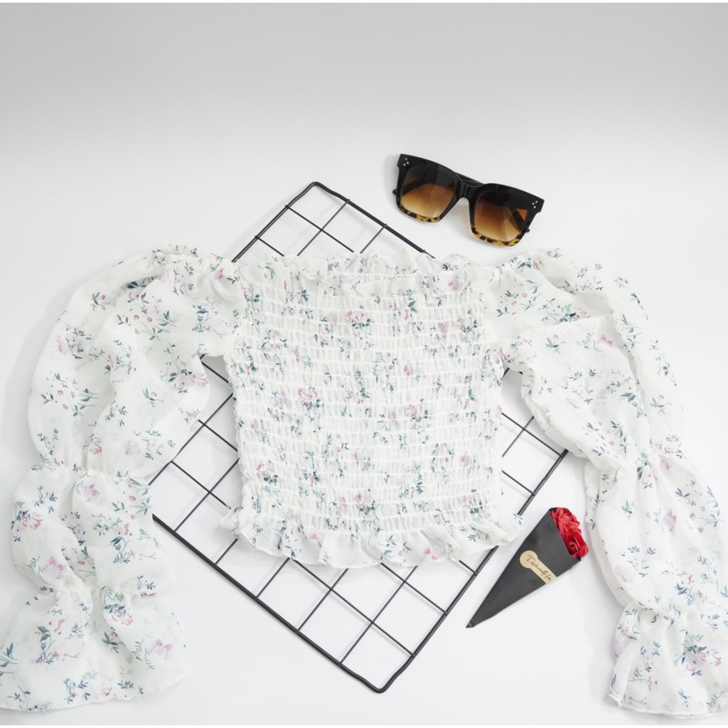 💎Nhiều màu💎 Áo trễ vai chất voan xịn / áo trễ vai / croptop / áo kiểu nữ ( dưới 52kg) | BigBuy360 - bigbuy360.vn