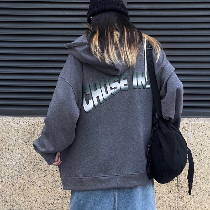 Áo hoodie CHOSE mũ 2 lớp TTA968