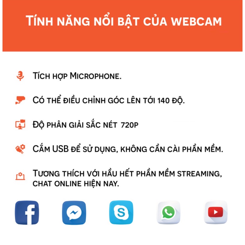 Webcam Máy Tính Để Bàn - Camera Cho Máy Tính Laptop - Tích Hợp Micro - Học Online Và Làm Việc Tại Nhà Siêu Nét - Full HD