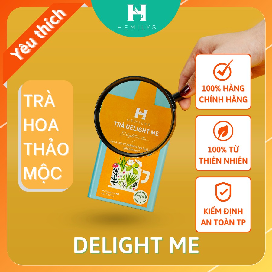 TRÀ HOA THẢO MỘC HEALTHY - DELIGHT ME - Trà lài thơm mát, giúp tinh thần thư thái, giảm cholesterol, chống các vi khuẩn