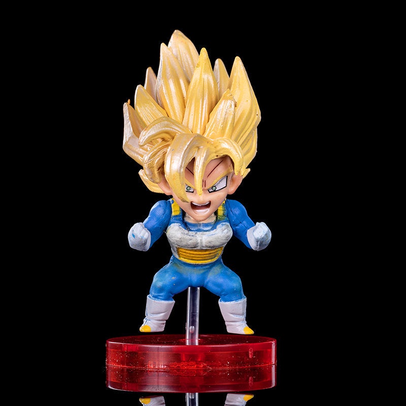 Goods in stock shipped on the same day seven Dragon Ball Super Saiyan muscle monkey rice beijite muscle trance Q version doll hand-made