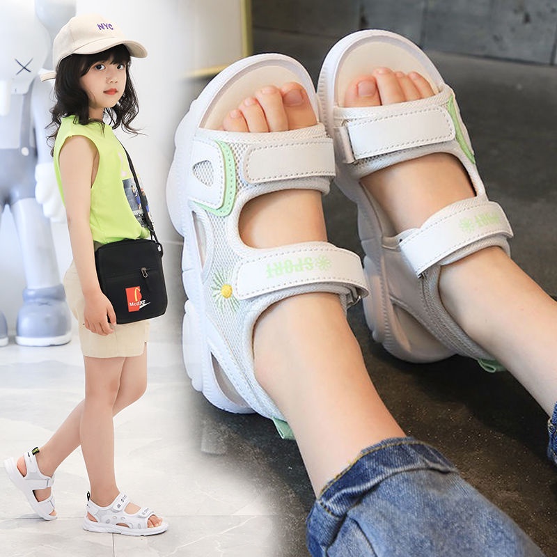 Giày Sandal Đi Biển Đế Bằng Màu Trơn Phong Cách Mới 2022 Cho Nữ