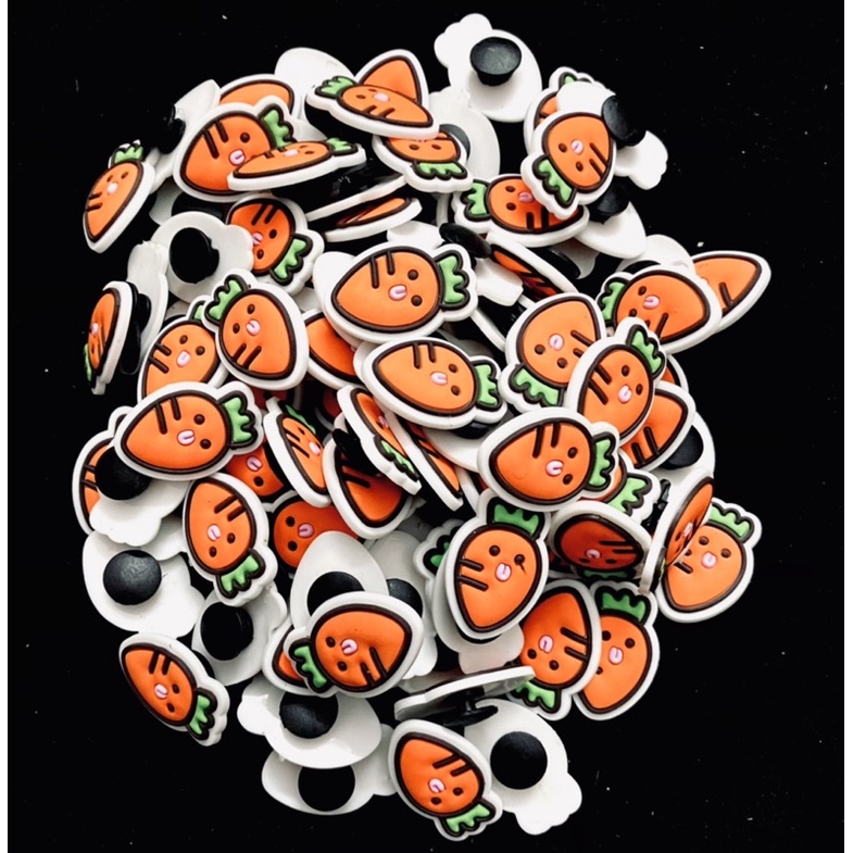 Set 10 chiếc jibbitz sticker 2d gắn dép