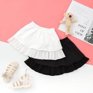 [25.6 GIẢM 40K ĐƠN 299K] Chân váy bé gái ILABY hai tầng xòe dập ly chất liệu voan [40IG08340322]