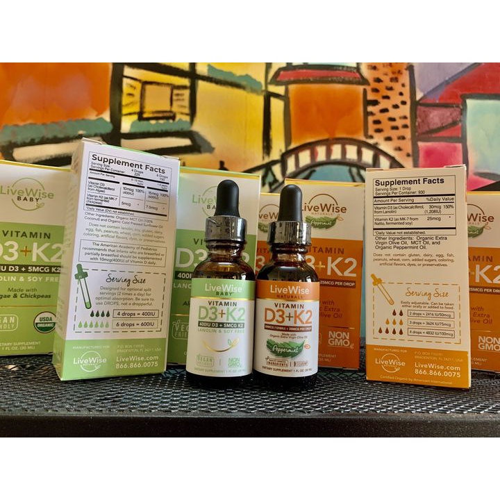 Vitamin D3 kết hợp vitamin K2 nhỏ giọt