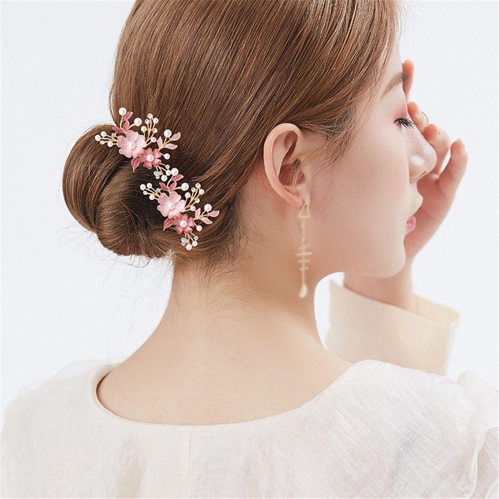 Lược Cài Tóc Cô Dâu Đính Hoa Sang Trọng