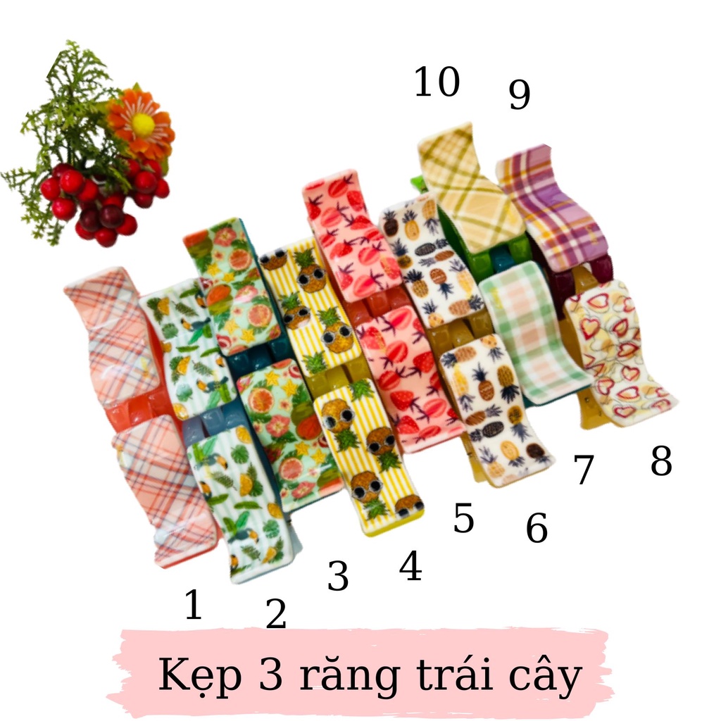 [Hình thật] Kẹp tóc càng cua 3 răng 3D cao cấp honey nhiều hình dễ thương K3R - Kẹp càng cua hoạt hình