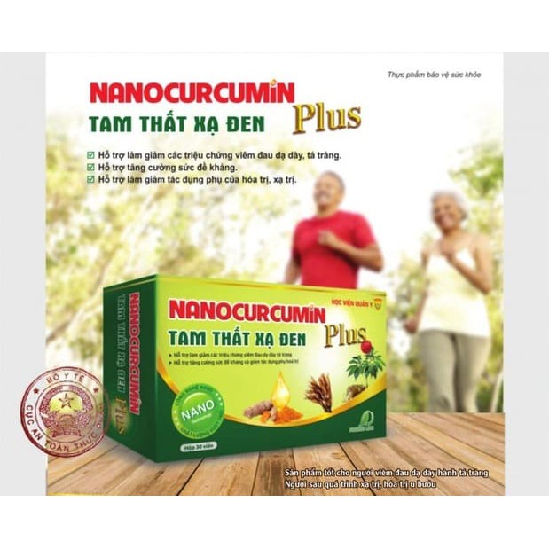 Nano Curcumin tam thất xạ đen Plus Học viện quân y