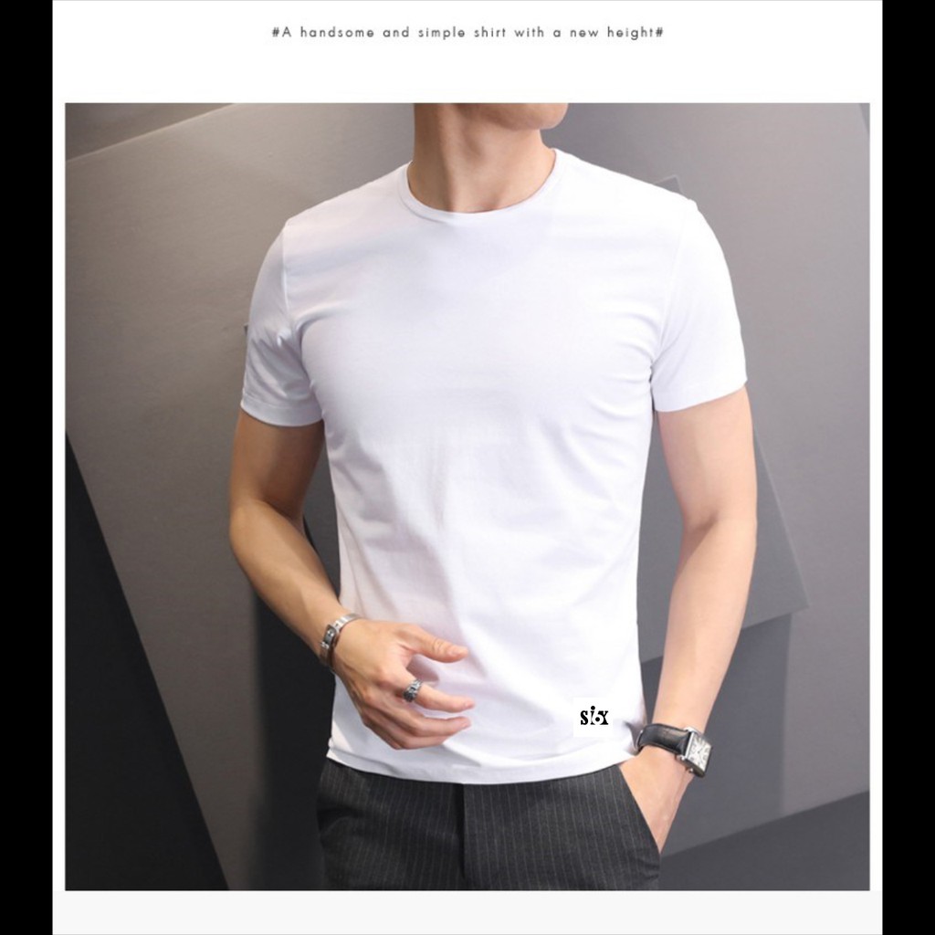 Áo phông nam nữ màu trơn đi làm đi chơi, thoải mái, thoáng mát | BigBuy360 - bigbuy360.vn