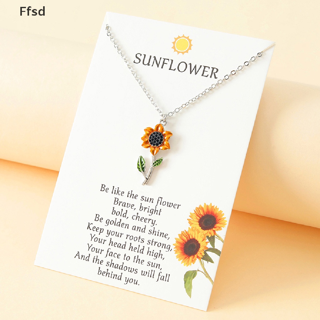 {Ffsd} Vòng cổ Mặt Hình Hoa Cúc / Hướng Dương Cá Tính Cho Nữ