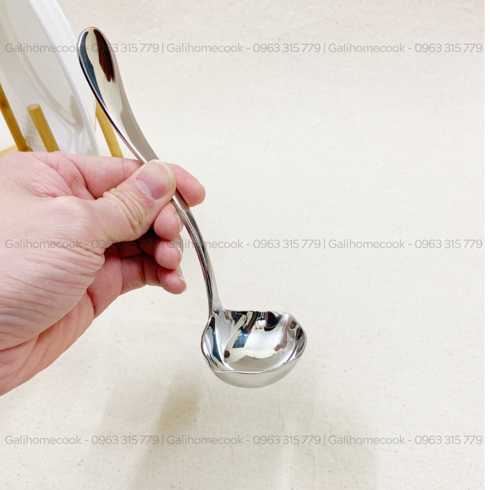 Muôi/Vá mỏ vịt múc trân châu, cốt sữa dừa inox 304 | Galihomecook