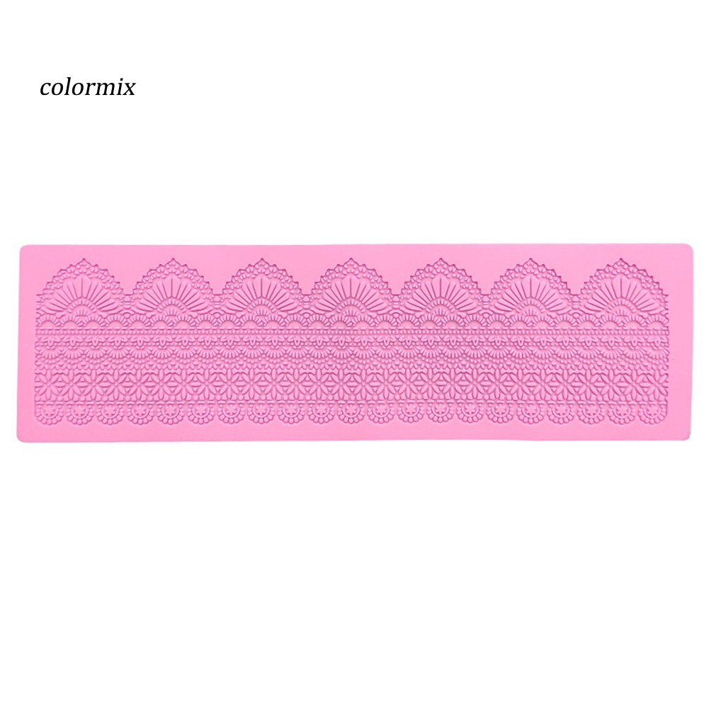 Khuôn silicon làm kẹo đường tạo hình ren hoa độc đáo trang trí bánh ngọt