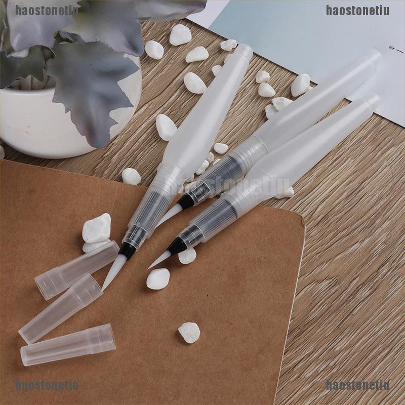 Set 3 Cọ Vẽ Màu Nước Đầu Tròn Mềm Mại Tiện Dụng